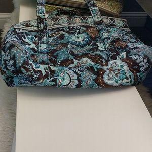 Blue Vera Bradley shoulder bag- GREEN for measures